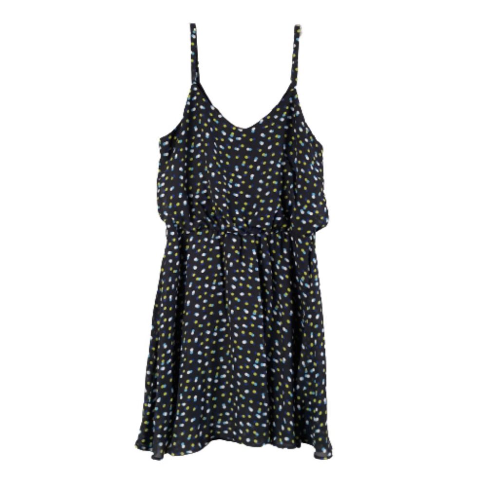 Mimi Chica Multicolor Polka dots Elastic Sleeveless Dress Size M